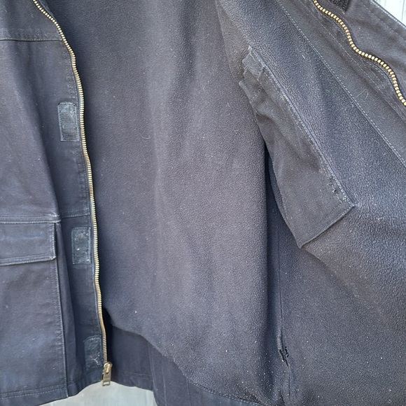 TIMBERLAND PRO SERIES MEN’S BLACK DENIM LINED JACKET-XL - Picture 4 of 9